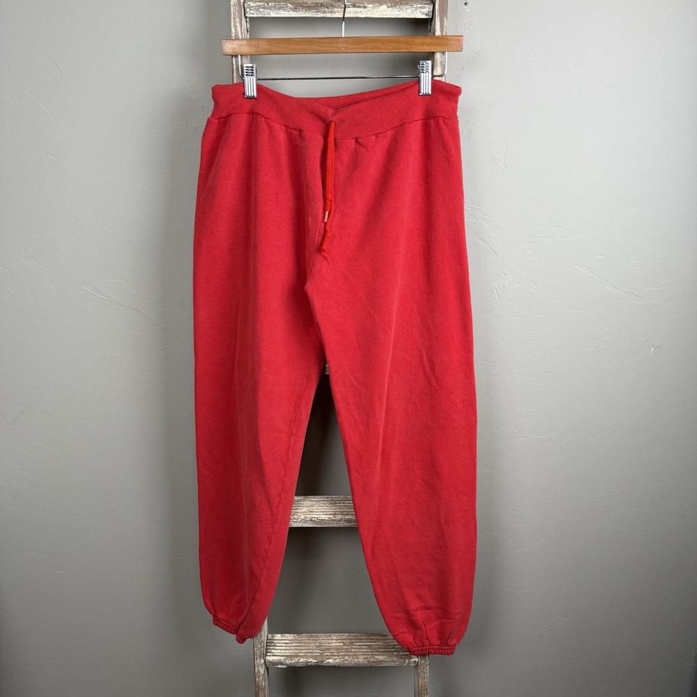 Vintage 70s USA Made Red Gusset Drawstring Sweatpants size Medium